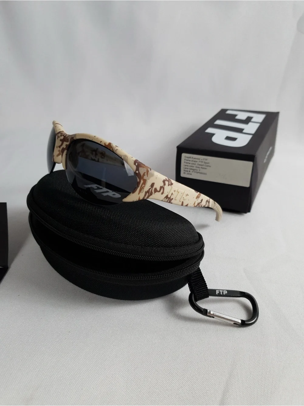 FTP x Crap Eyewear Desert Camo Athletic Sport Running Sunglasses New OG ALL